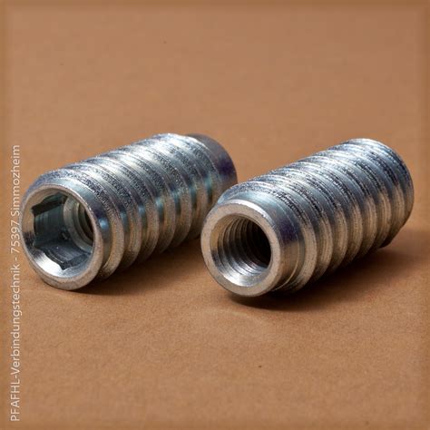 Gewindemuffe | SK | M8 | 14x30mm | verzinkt - Nüssle-Verbindungstechnik