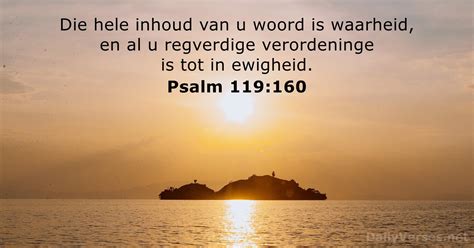 Psalm 119:160 - Bybelvers - DailyVerses.net