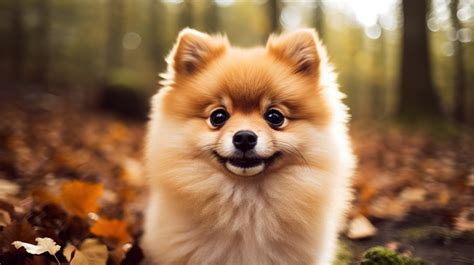 small dogs pomeranian dog   woods backgrounds psd
