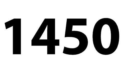 Zahl 1450