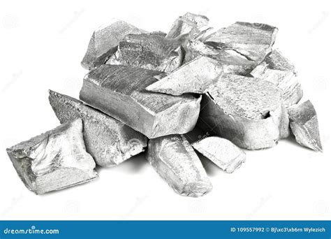 aluminum stock photo image  elemental stack metal