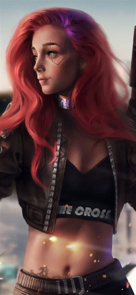 cyberpunk 2077 4k fan art iPhone X Wallpapers Free Download