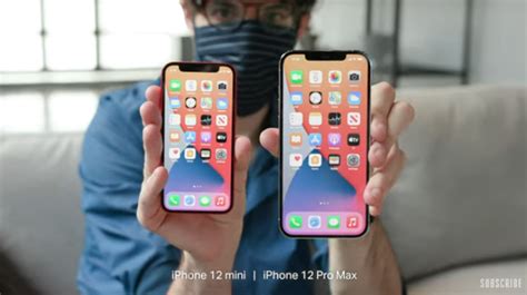iPhone 12 mini и iPhone 12 Pro Max сравнили с другими смартфонами Apple