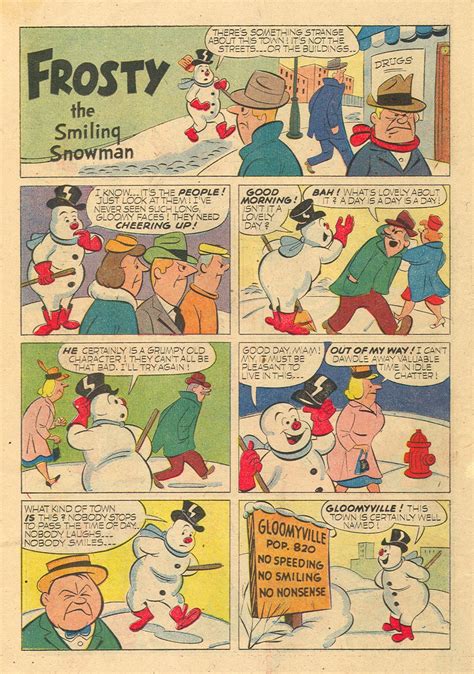 Saved From The Paper Drive: Comic Book Short Story~~ Frosty the Smiling ...