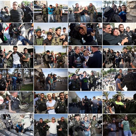 Photo collage: Israeli forces arrest dozens in Jerusalem Day clashes ...
