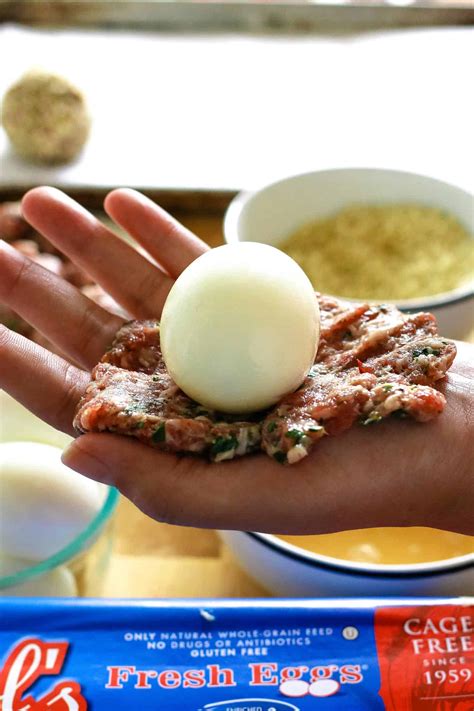 Baked Scotch Eggs Recipe (Step by Step Photos) » The Thirsty Feast by