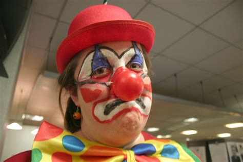 angry clown face