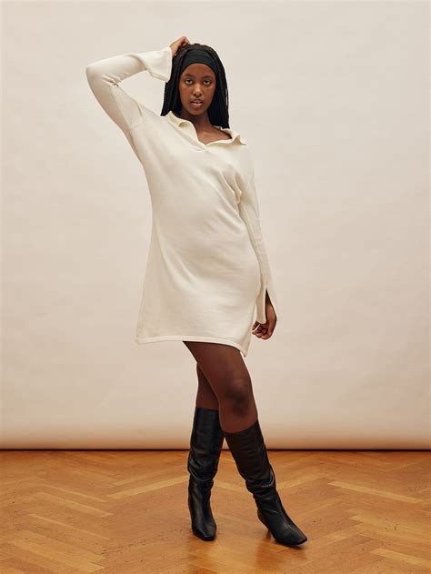 Getaway Dress Cream - Tall - Cream | Djerf Avenue
