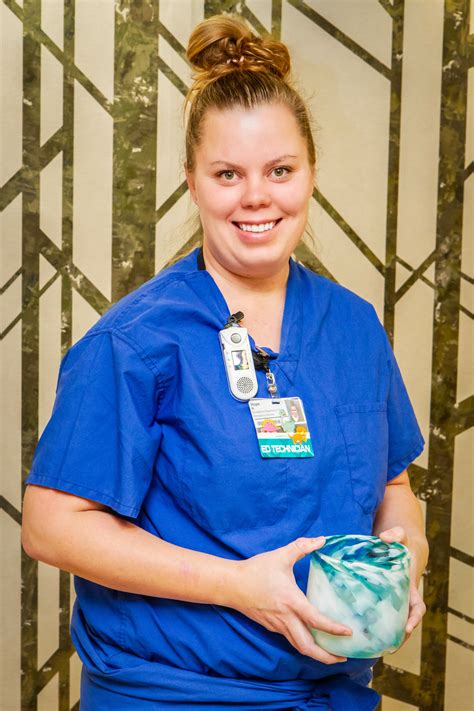 Hope Ness, Emergency Department Technician, receives TULIP Award
