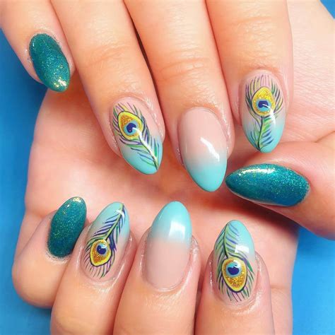 Peacock Nail Art Designs - K4 Fashion