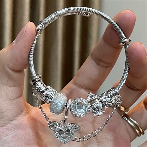 Jual Gelang Pandordor Inspired Silver | Shopee Indonesia