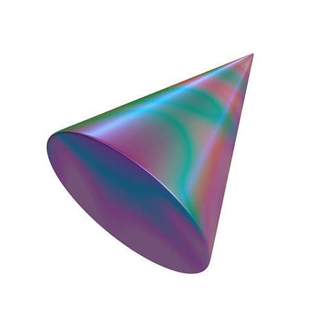 model cone geometric shape vr ar  poly cgtrader
