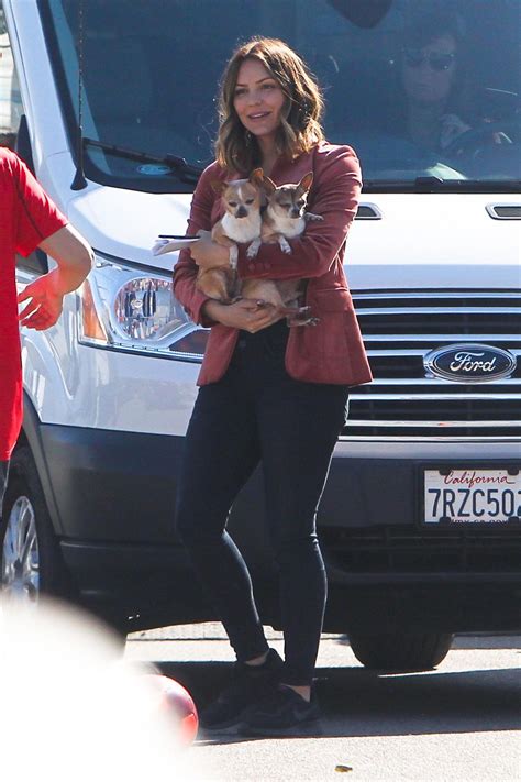 Katharine McPhee With Her Dogs - Los Angeles 02/15/2018 • CelebMafia