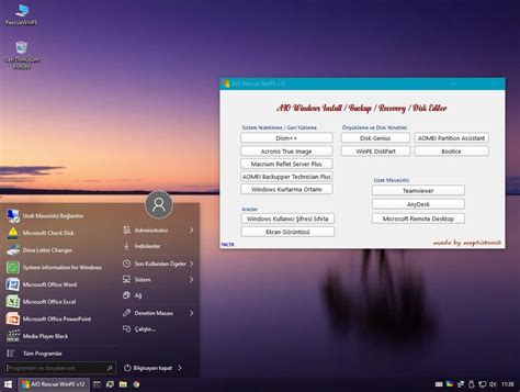 AIO Rescue Admin Winpe X64 V12 - MultiBoot Sistemler - TNC-TR