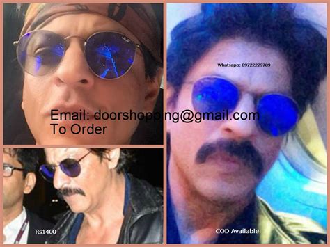 Shahrukh wearing Round Shape Lenses Sunglasses Ray Ban Random but ...