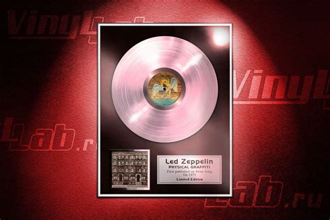Led Zeppelin — платиновый диск в рамке (с) VinylLab