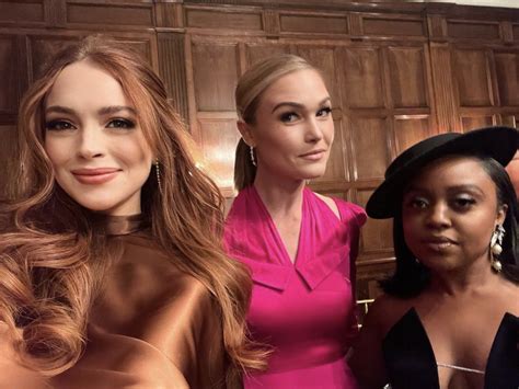 Lindsay Lohan supports siblings at Christian Siriano NYC runway show