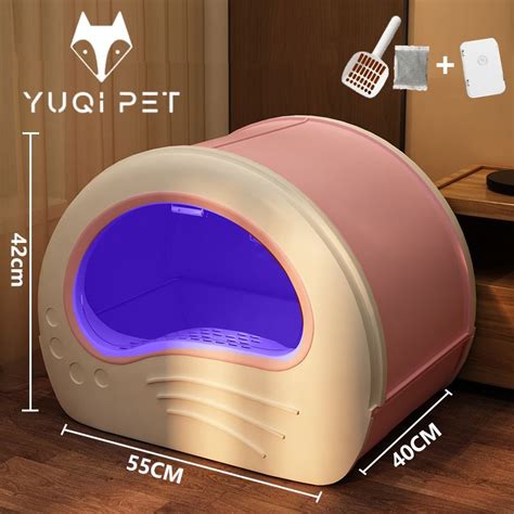YUQI PET Лоток для кошек с доской, дезодорация, большое пространство ...