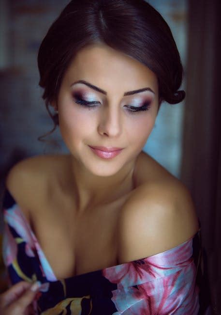 Charming woman in room with illumination · Free Stock Photo