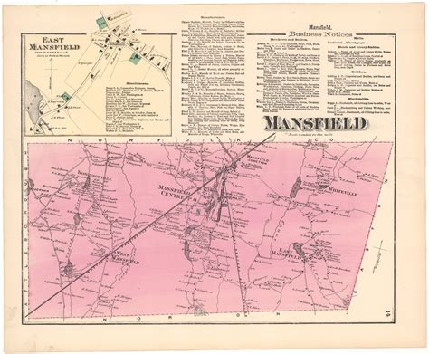 Mansfield, Massachusetts 1871 – WardMaps LLC