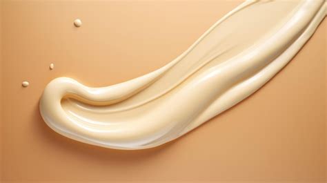 Premium AI Image | Beige viscous liquid Beige cosmetic cream Skin care