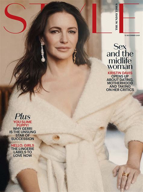 Kristin Davis covers The Sunday Times Style December 12th, 2021 by