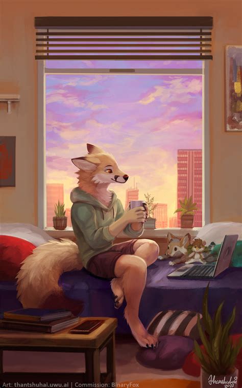 "Sundown" (Art by me @thanshuhai) : r/furry