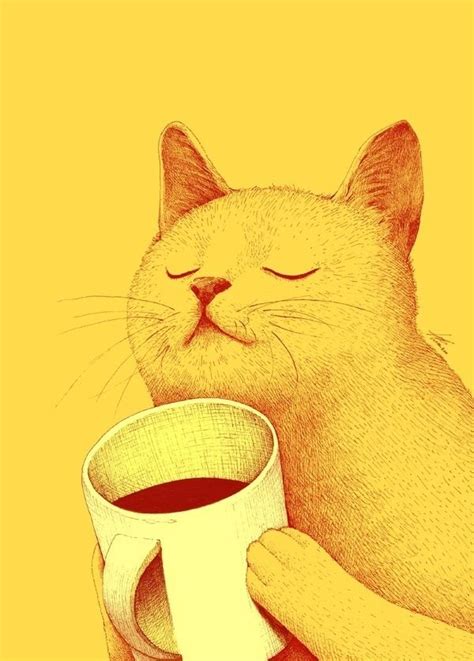 И каждое утро я как эта кошка наслаждаюсь ароматом кофе... | Cats ...