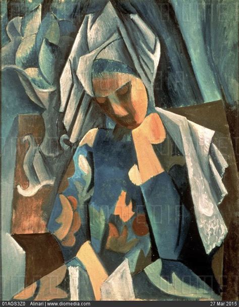 STOCK IMAGE - Painting by Pablo Picasso of queen Isabel II of Spain, in ...