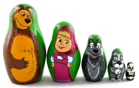 Matryoshka Masha ja Karu Pesa Nukud Venemaa TV Filmid, 5pc - €12.56 EUR ...