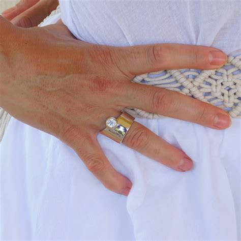 Wedding Band for Women Thick Band Engagement Ring Wide Band - Etsy