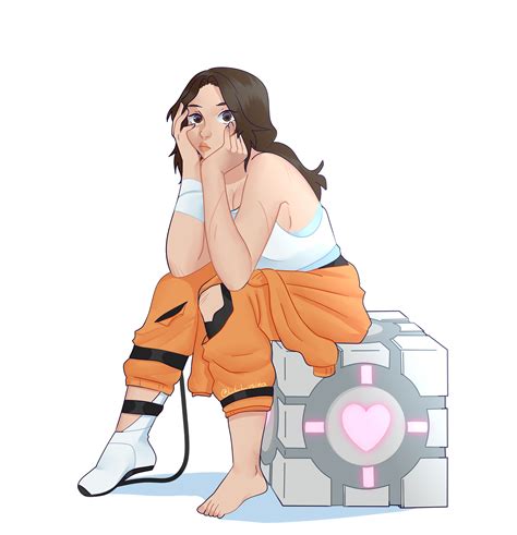 Chell being Chell. : r/Portal